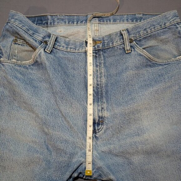 Vtg Wrangler Light Wash Jeans Made in Mexico Size 38x34 - Picture 9 of 16